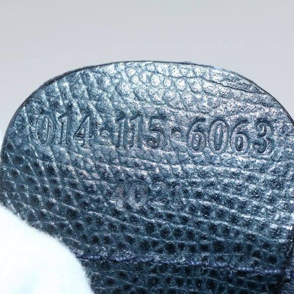 GUCCI GG Supreme Clutch Bag PVC Leather Navy Gray 014 115 Auth yk8933 - Picture 12 of 16